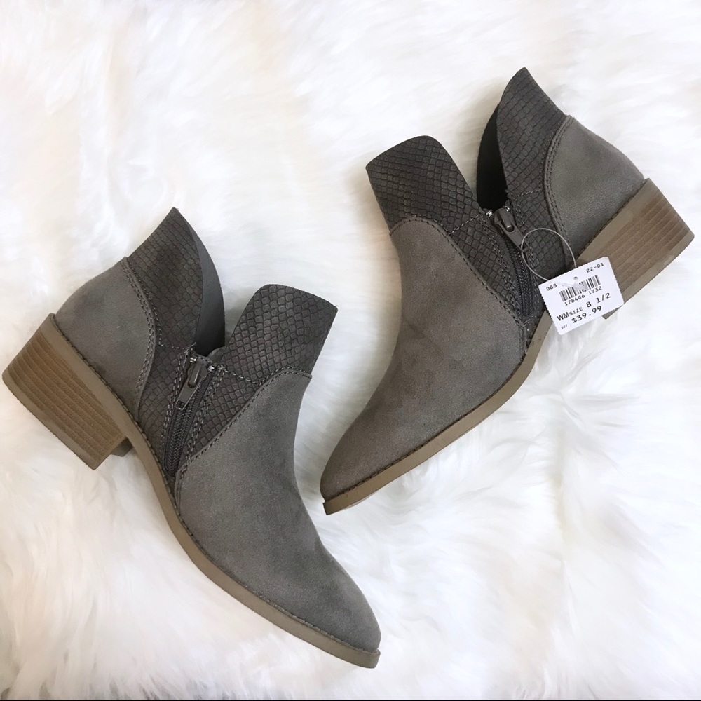 American Eagle | Grey Embellished Ankle Bootie